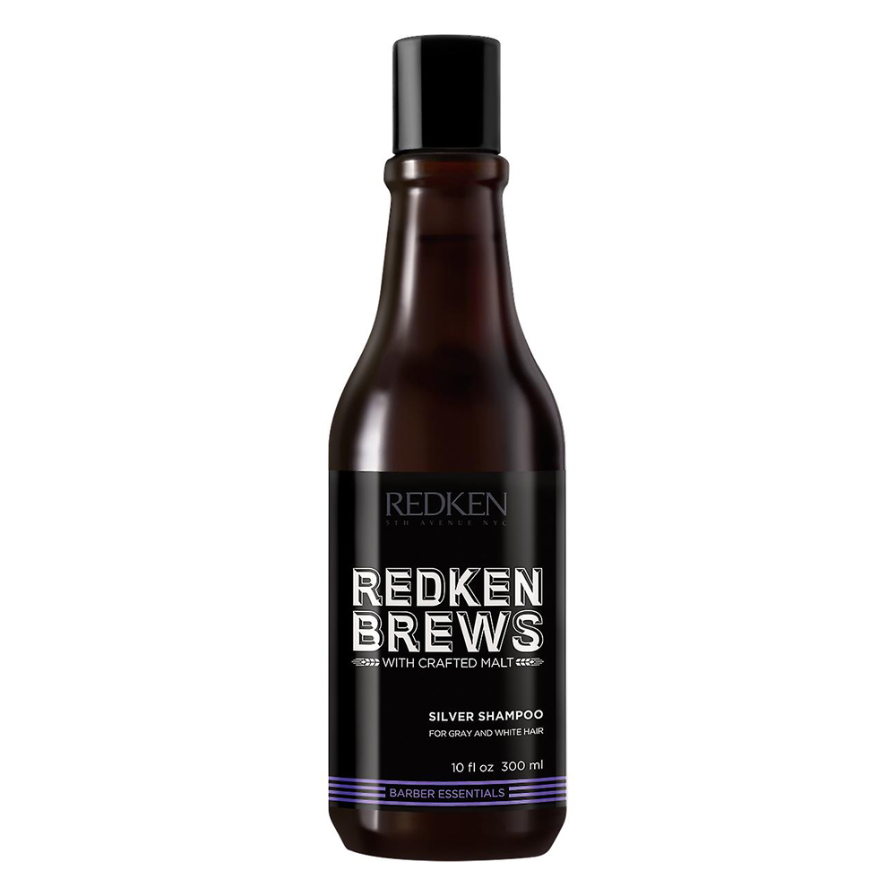 

Redken Brews Silver - Редкен Брюс Сильвер Шампунь мужской для нейтрализации желтизны седых и осветленных волос, 300 мл -