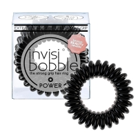 Фото Invisibobble Power True Black - Инвизибабл Пауэр Резинка-браслет для волос чёрная, 3 шт/уп