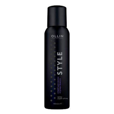 Фото Ollin Style - Оллин Стайл Спрей для волос супер-блеск, 150 мл