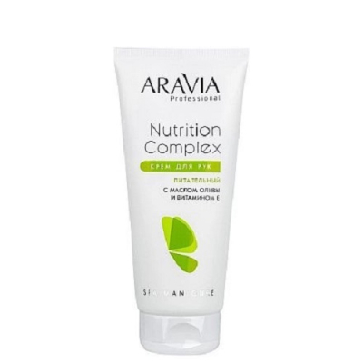 Фото Aravia Nutrition Complex Cream - Аравия Крем для рук питательный с маслом оливы и витамином Е, 150 мл