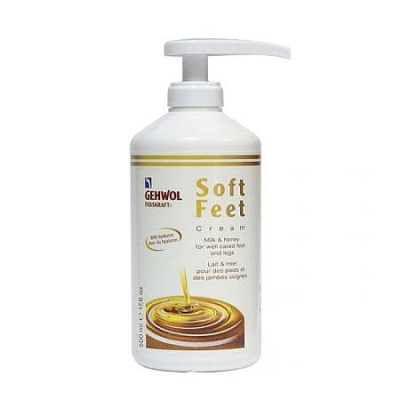 Фото Gehwol Fusskraft Soft Feet Cream - Геволь Фусскрафт Шёлковый крем "Молоко и мёд", 500 мл