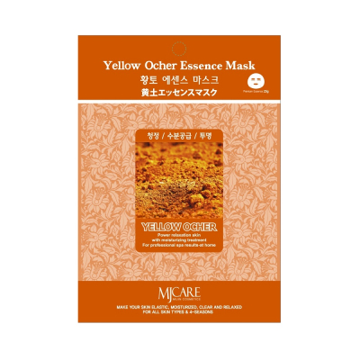 Фото Mijin Yellow Ocher Essence Mask - Миджин Тканевая маска для лица с экстрактом жёлтой охры, 23 гр