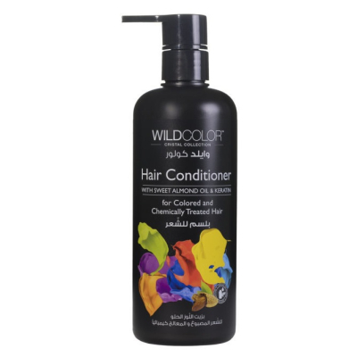 Фото Wild Color Sweet Almond Oil & Keratin - Вайлд Колор Кондиционер для волос для окрашенных и химически обработанных волос, 500 мл