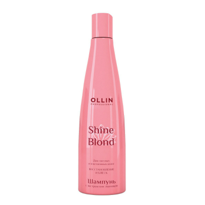 Фото Ollin Shine Blond - Оллин Шайн Блонд Шампунь с экстрактом эхинацеи, 300 мл
