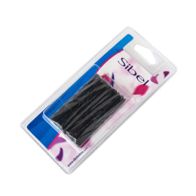 Фото 946505002 Sibel - Сибл Шпильки для волос волнистые черные 65 мм, 50 шт/уп