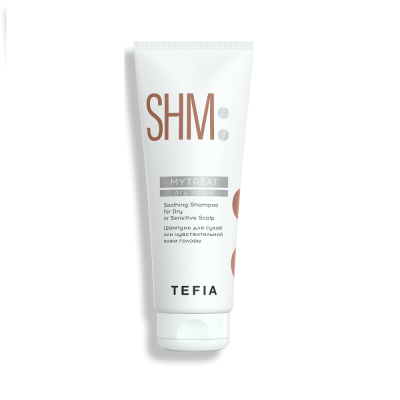 Фото Tefia Mytreat Soothing Shampoo for Dry or Sensitive Scalp - Тефия Майтрит Шампунь для сухой или чувствительной кожи головы, 250 мл