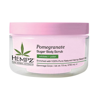 Фото Hempz Daily Pomegranate Sugar Herbal Body Scrub - Хэмпз Дэйли Скраб для тела с экстрактом граната, 176 г