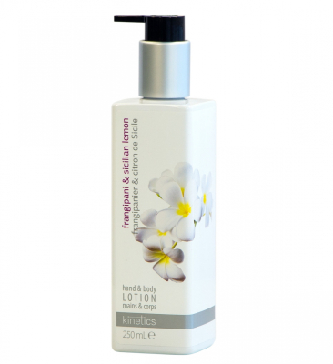 Фото Kinetics Skin Care - Кинетикс Скин Кэйр Лосьон для рук и тела питательный "Франджипани и Сицилийский лимон", 250 мл