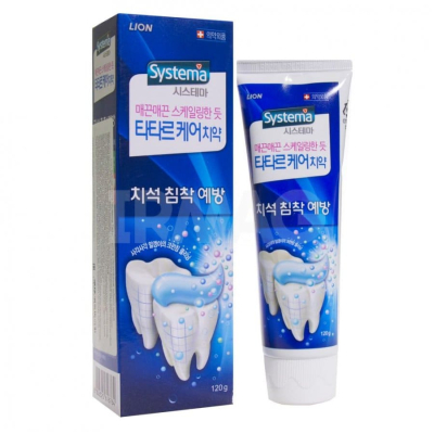 Фото LION Systema - Лион Зубная паста для ухода против образования зубного камня 120г 