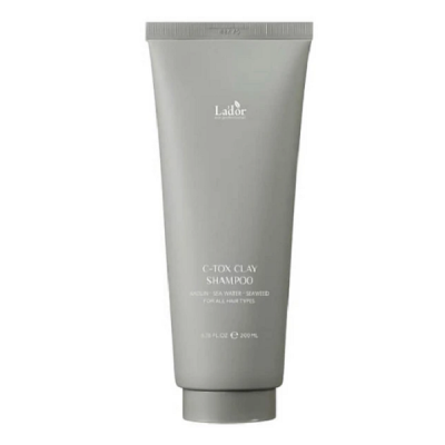 Фото LaDor C-Tox Clay Shampoo - Ладор Шампунь для волос с глиной и морскими водорослями, 200 мл