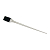 Фото Dewal Professional - Деваль Кисть-лопатка для окрашивания прядей силиконовая, черная с белой ручкой, узкая, 22 мм., JPP149