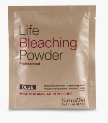 Фото FARMAVITA Life Bleaching Powder  Фармавита Обесцвечивающий микрогранулированный порошок синий 30 гр