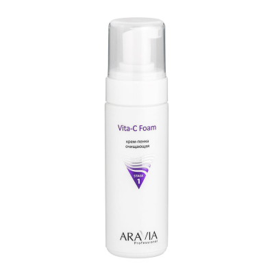 Фото Aravia Professional Vita-C Foaming - Аравия Профешинал Вита-С-Фоаминг Крем-пенка очищающая, 160 мл
