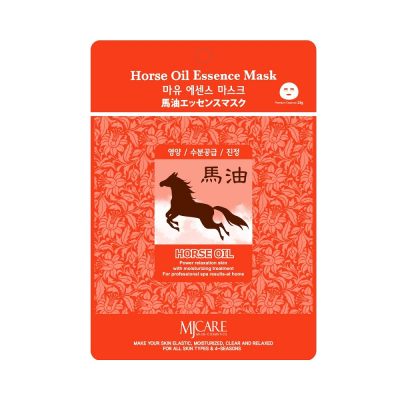 Фото MIJIN Horse Oil Essence Mask - Миджин Тканевая маска для лица с лошадиным жиром, 23 гр