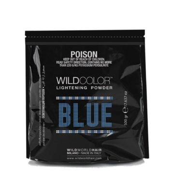 Фото Wild Color Powder Blue  Вайлд Колор Пудра для осветления волос голубая 500 гр