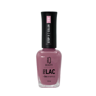 Фото IQ Beauty №018 Purple lavender  Лак для ногтей укрепляющий с биокерамикой №018 лиловый 12,5 мл