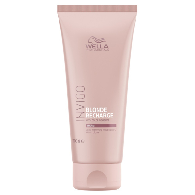 Фото Wella Professionals Invigo Blonde Recharge Warm - Велла Инвиго Блонд Речардж Оттеночный бальзам-уход для теплых светлых оттенков, 200 мл