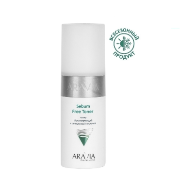 Фото Aravia Professional Sebum Free Toner - Аравия Тонер балансирующий с салициловой кислотой для лица, 150 мл