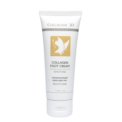 Фото Medical Collagene 3D Venotonic Медикал Коллаген Крем для ног с коллагеном 75 мл