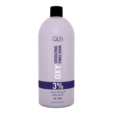 Фото Ollin Performance Oxidizing Emulsion 3% 10 vol Оллин Перформанс Окисляющая эмульсия 3% 1000 мл