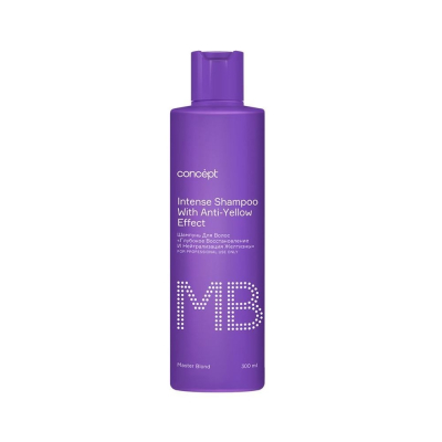 Фото Concept Intense shampoo with anti yellow effect  Концепт Шампунь для глубокого восстановления и нейтрализации желтизны 300 мл