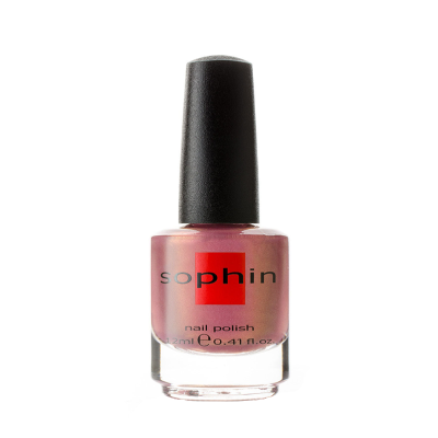 Фото Sophin  Софин Лак для ногтей № 0132 розовый перламутровый полупрозрачный 12 мл