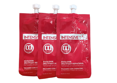 Фото Constant Delight INTENSIVE  Констант Делайт Бальзам экстракт кератина питание и сила волос тревел саше 3 шт по 30 мл