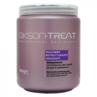 Фото Dikson DT Restructuring moisturizing mask - Диксон ДТ Реструктурирующая увлажняющая маска для волос с витамином F, 1000 мл