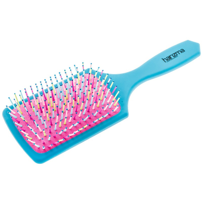 Фото Harizma Rainbow  Харизма Щётка массажная широкая пластиковые штифты зелёная h10641-1615