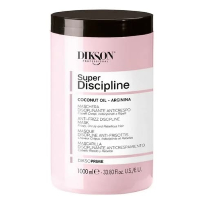 Фото Dikson Diksoprime SUPER DISCIPLINE Anti – frizz discipline mask - Диксон Маска для пушистых волос с кокосовым маслом, 1000 мл