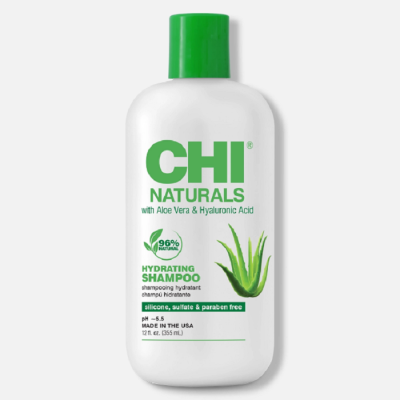 Фото Chi Naturals Hydrating Shampoo Чи Увлажняющий шампунь с алоэ вера и гиалуроновой кислотой 355 мл 