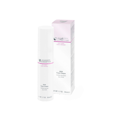 Фото Janssen Cosmetics Oily Skin AHA Face Cream - Янссен Лёгкий активный крем с фруктовыми кислотами, 50 мл