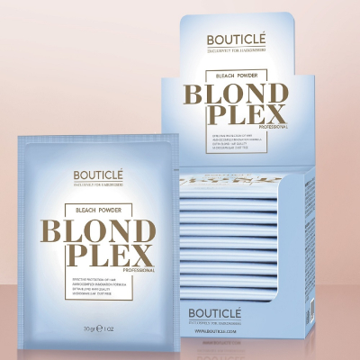 Фото Bouticle Blond Plex Powder Bleach - Бутикле Блонд Плекс Обесцвечивающий порошок с аминокомплексом, 12*30 гр