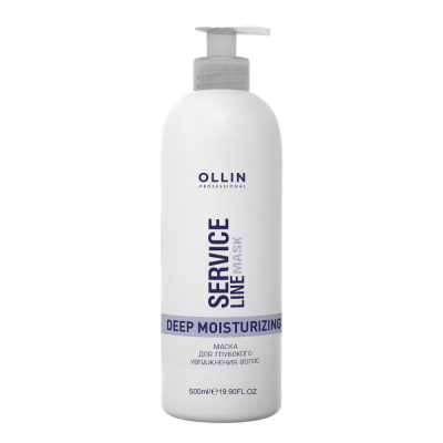 Фото Ollin Service Line Deep Moisturizing - Оллин Сервис Лайн Маска для глубокого увлажнения волос, 500 мл