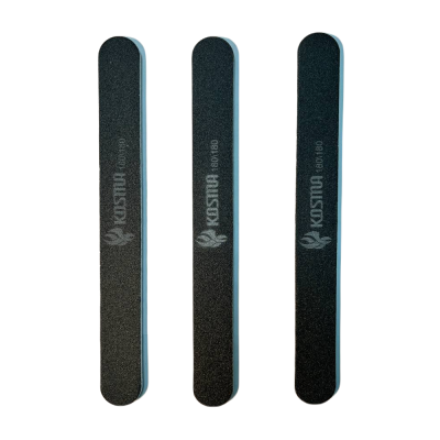 Фото Kosma  Пилка прямая большая черная 180/180 на пластиковой основе 3 шт