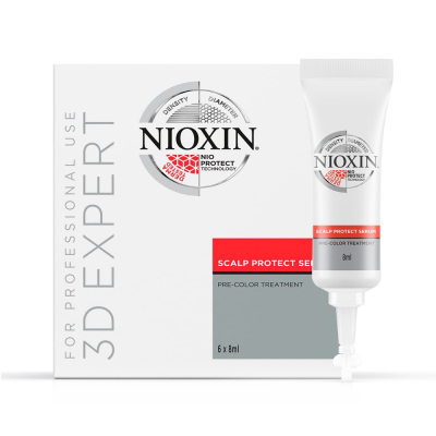 Фото Nioxin 3D EXPERT Scalp Protect Serum - Ниоксин 3Д Эксперт Сыворотка для защиты кожи головы, 6*8 мл
