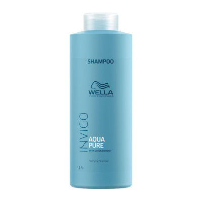 Фото Wella Professionals Invigo Balance Aqua Pure Purifying - Велла Инвиго Баланс Аква Пьюр Пьюрифаинг Шампунь очищающий, 1000 мл