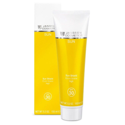 Фото Janssen Sun Shield SPF 30 - Янссен Солнцезащитная эмульсия для лица и тела SPF 30, 150 мл
