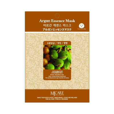 Фото MIJIN Argan Essence Mask - Миджин Тканевая маска для лица с аргановым маслом, 23 гр