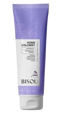 Фото BISOU HOME COLORIST Бизу Оттеночная маска Пепельный блонд 150 мл