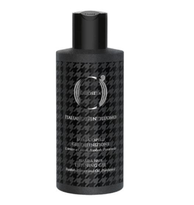 Фото BAREX OLIOSETA ITALIANO GENTILUOMO  Барекс Гель для укладки волос и усов 200 мл