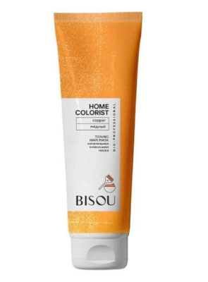 Фото BISOU HOME COLORIST Бизу Оттеночная маска для волос Медный 150 мл