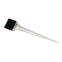 Фото Dewal Professional - Деваль Кисть-лопатка для окрашивания корней,силиконовая, чёрная с белой ручкой, узкая, 44 мм., JPP147